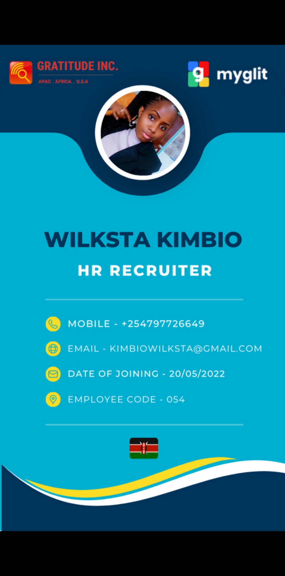 Myglit Jobs |  Wilksta Kimbio - Recruiter